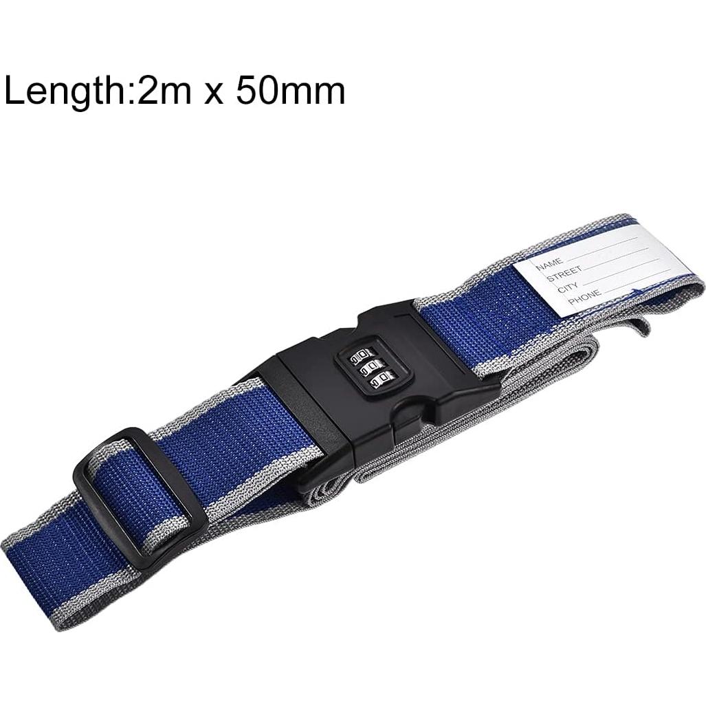 Correas de Equipaje uxcell 200cm x 5cm Ajustables Antirrobo 4Pcs