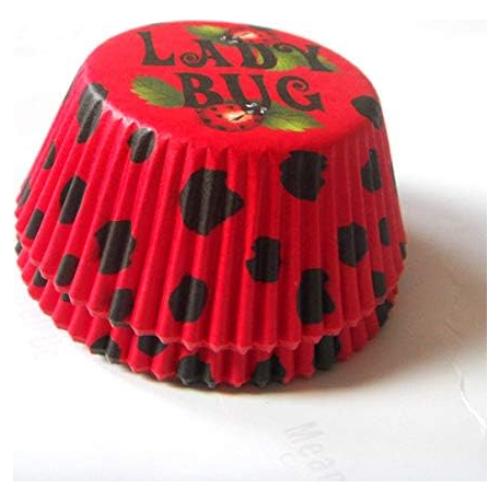 Forros para Muffin Lucky Star Mariquita 100 pcs 5.08x3.18 cm