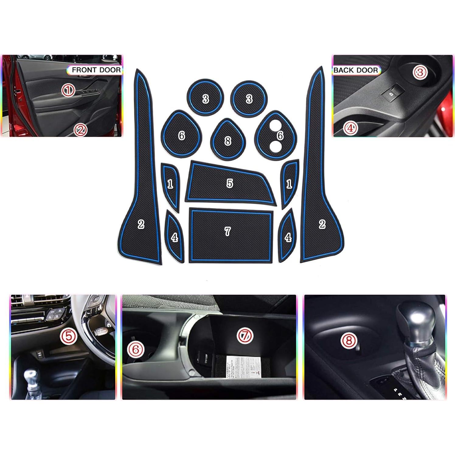 Alfombrilla de ranura para puerta SKTU 2018-2022 C-HR Azul