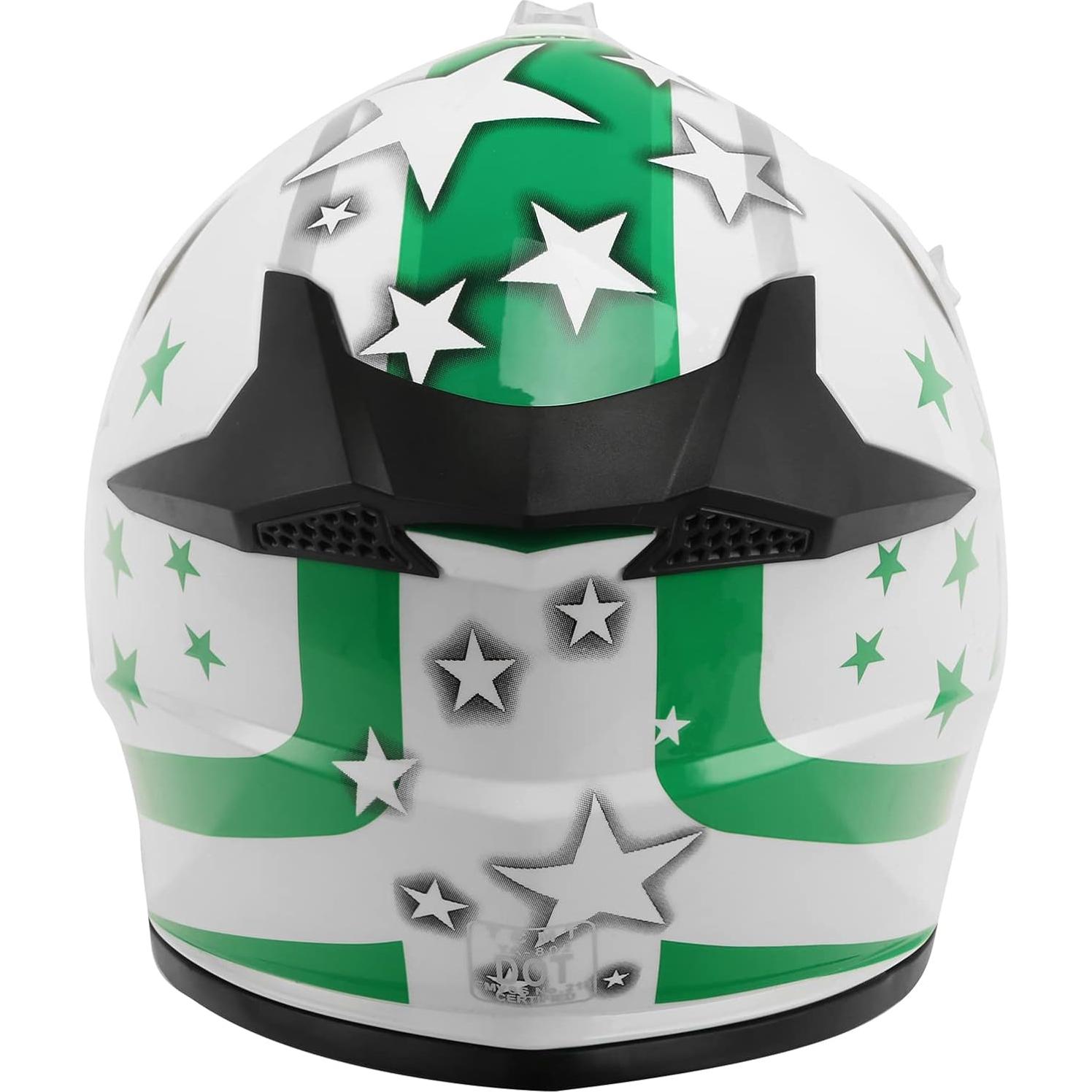 Casco Infantil TCT-MOTORPARTS DOT Motocross Mediano Blanco