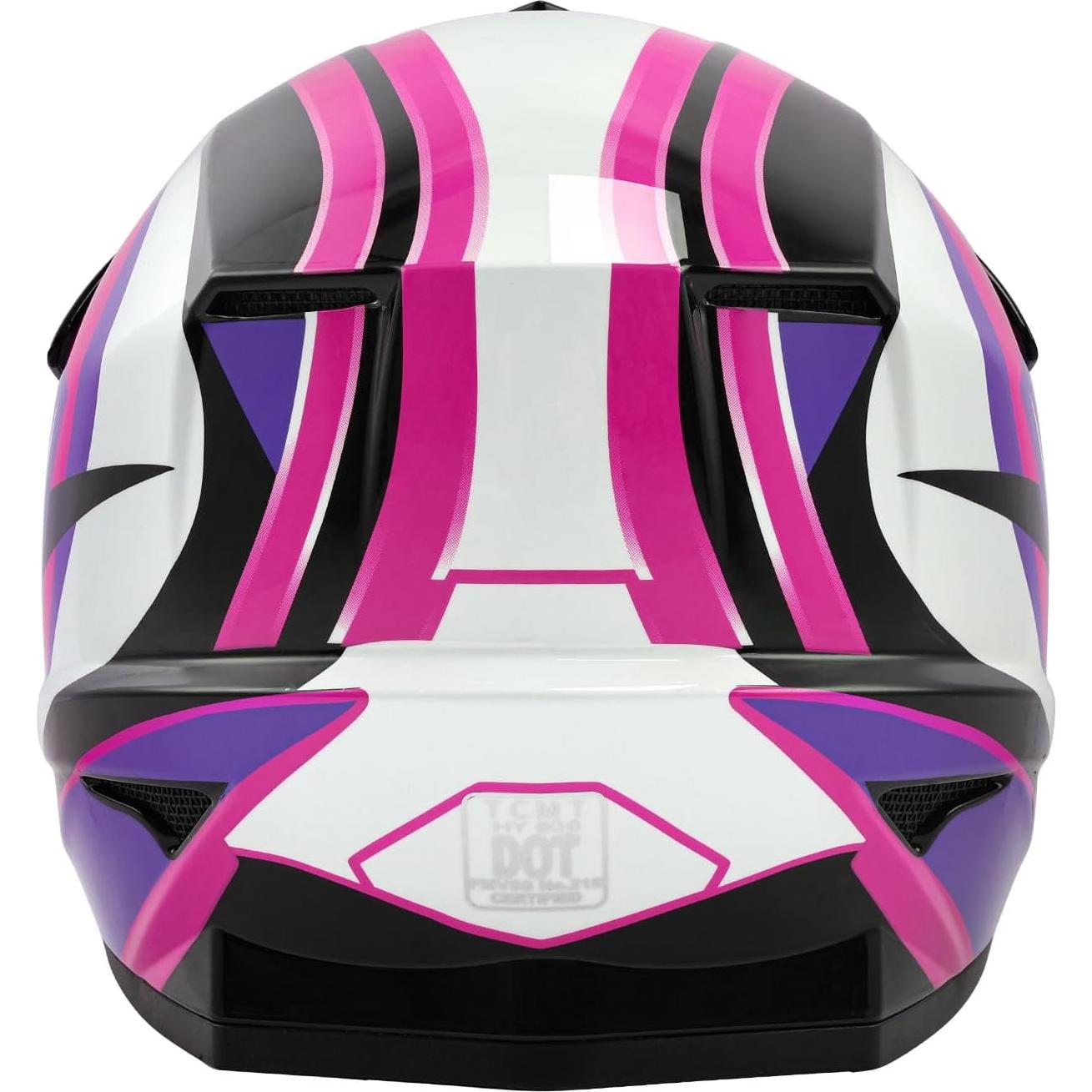 Casco Infantil TCT-MOTORPARTS Rojo Rosa para Motocross