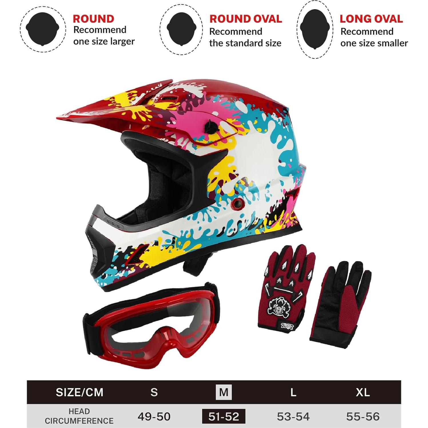 Casco Infantil TCT-MOTORPARTS Mediano Graffiti para Motocross