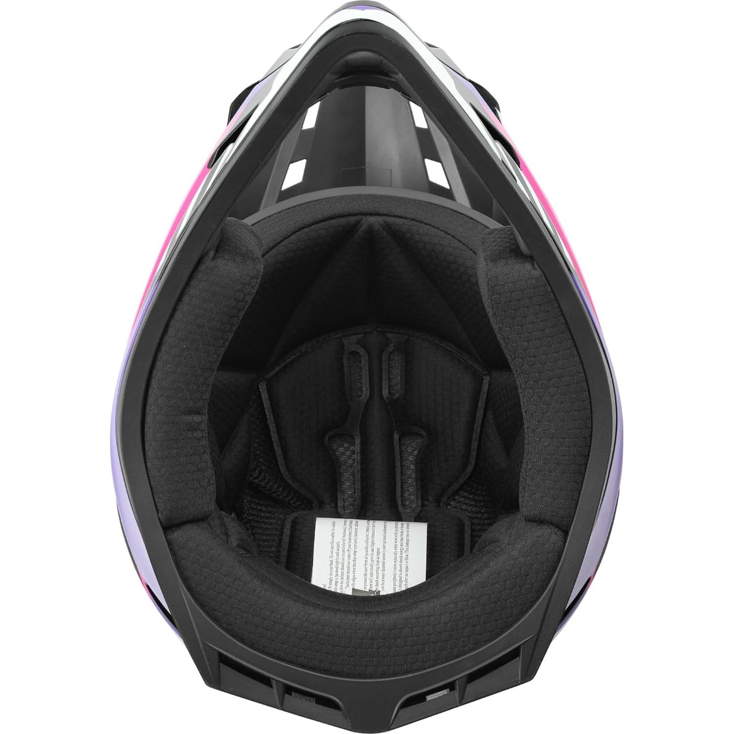 Casco Infantil TCT-MOTORPARTS Grande Rojo Rosa DOT ATV