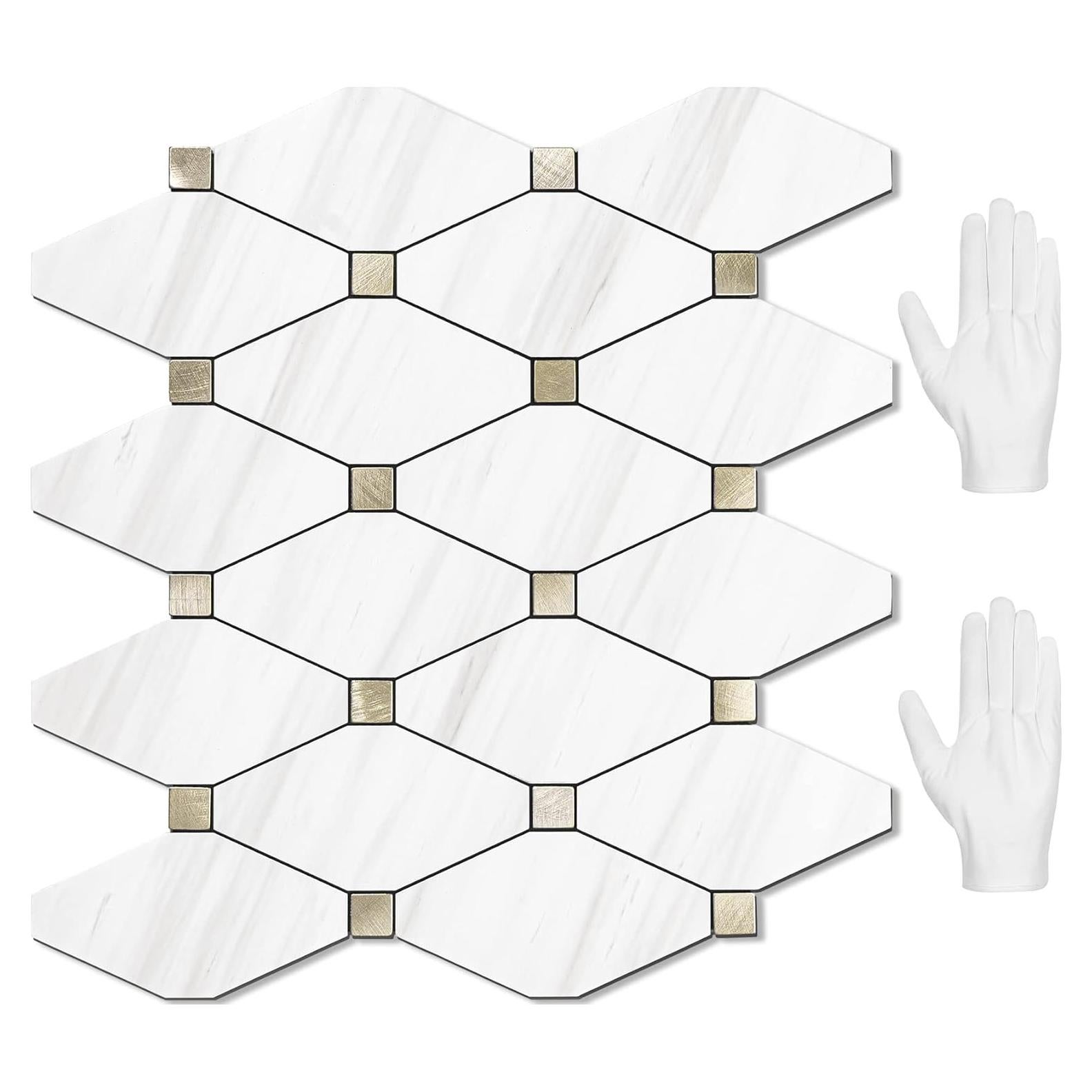 Azulejos Autoadhesivos STICKGOO 10 Hojas 32.3x30.5cm PVC