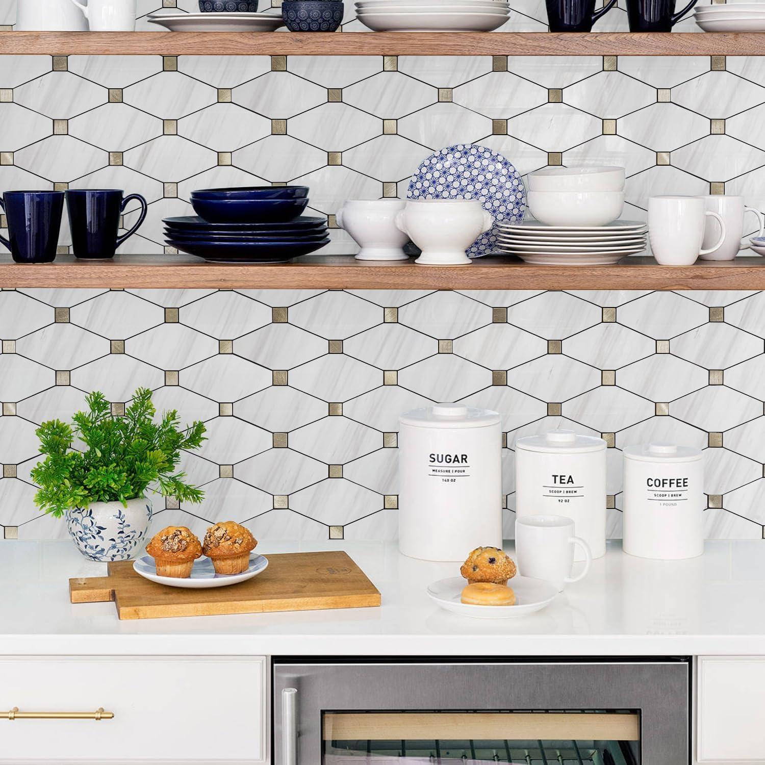 Azulejos Autoadhesivos STICKGOO 10 Hojas 32.3x30.5cm PVC