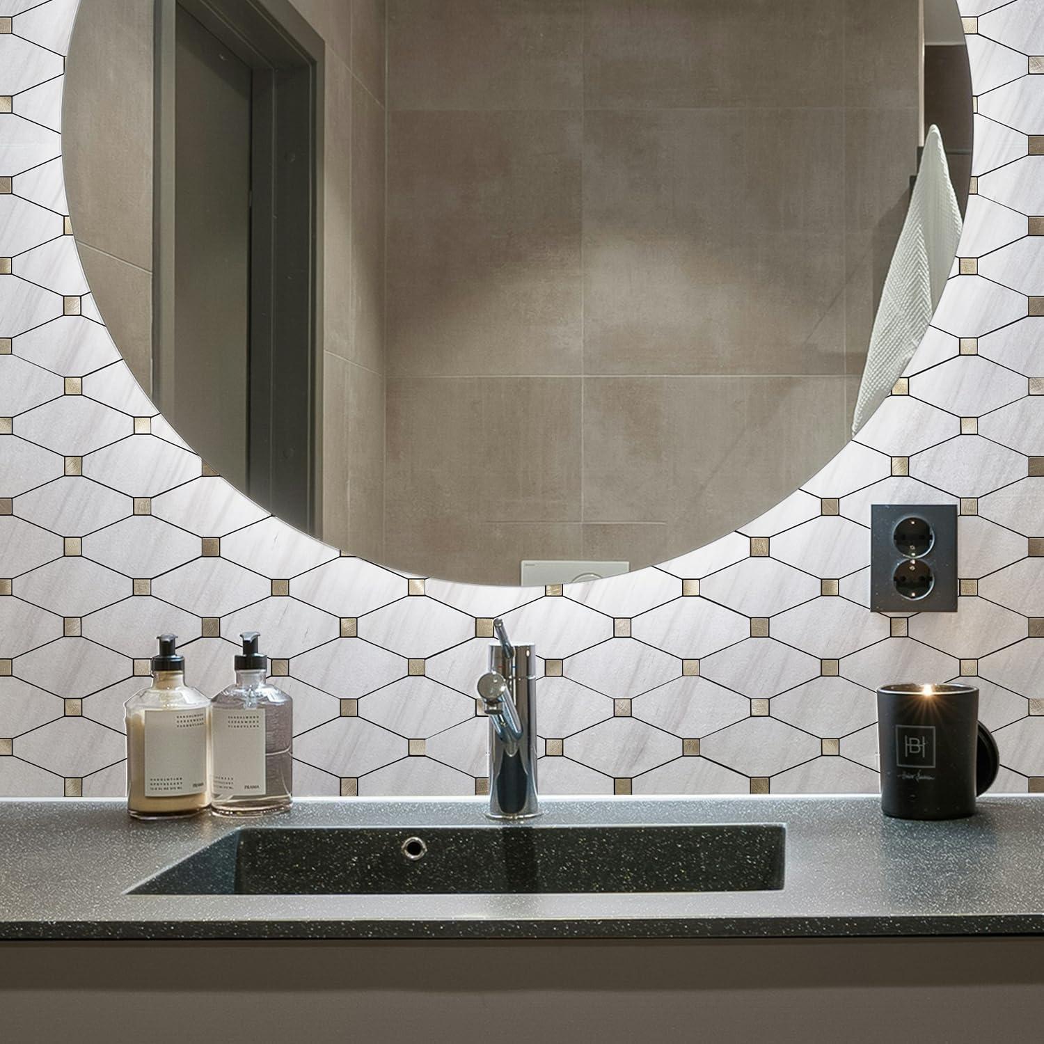 Azulejos Autoadhesivos STICKGOO 10 Hojas 32.3x30.5cm PVC