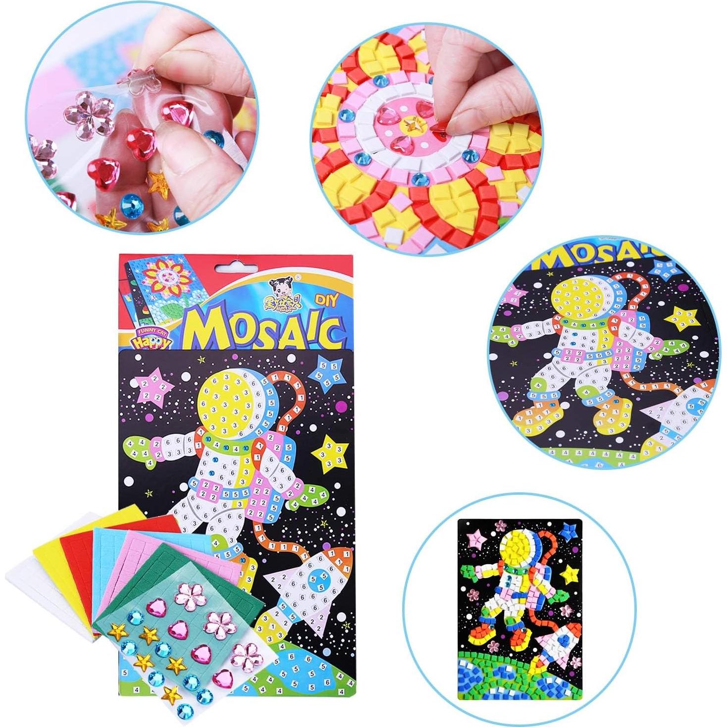 Kit de Arte de Mosaico CCINEE - 8 Paquetes para Niños