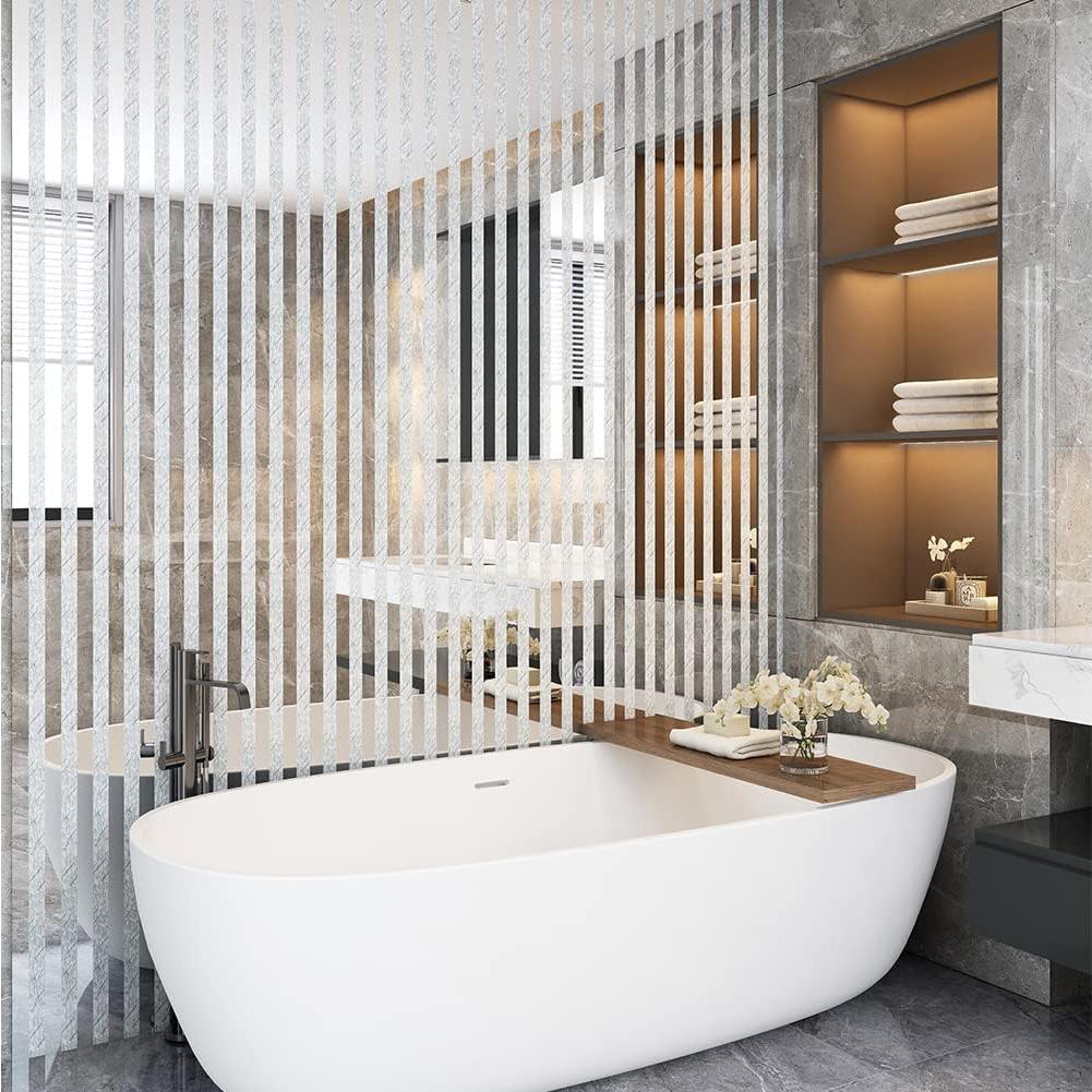 Azulejo de mosaico de vidrio espejo Adedeo 30.48x30.48cm Meteorito Plateado