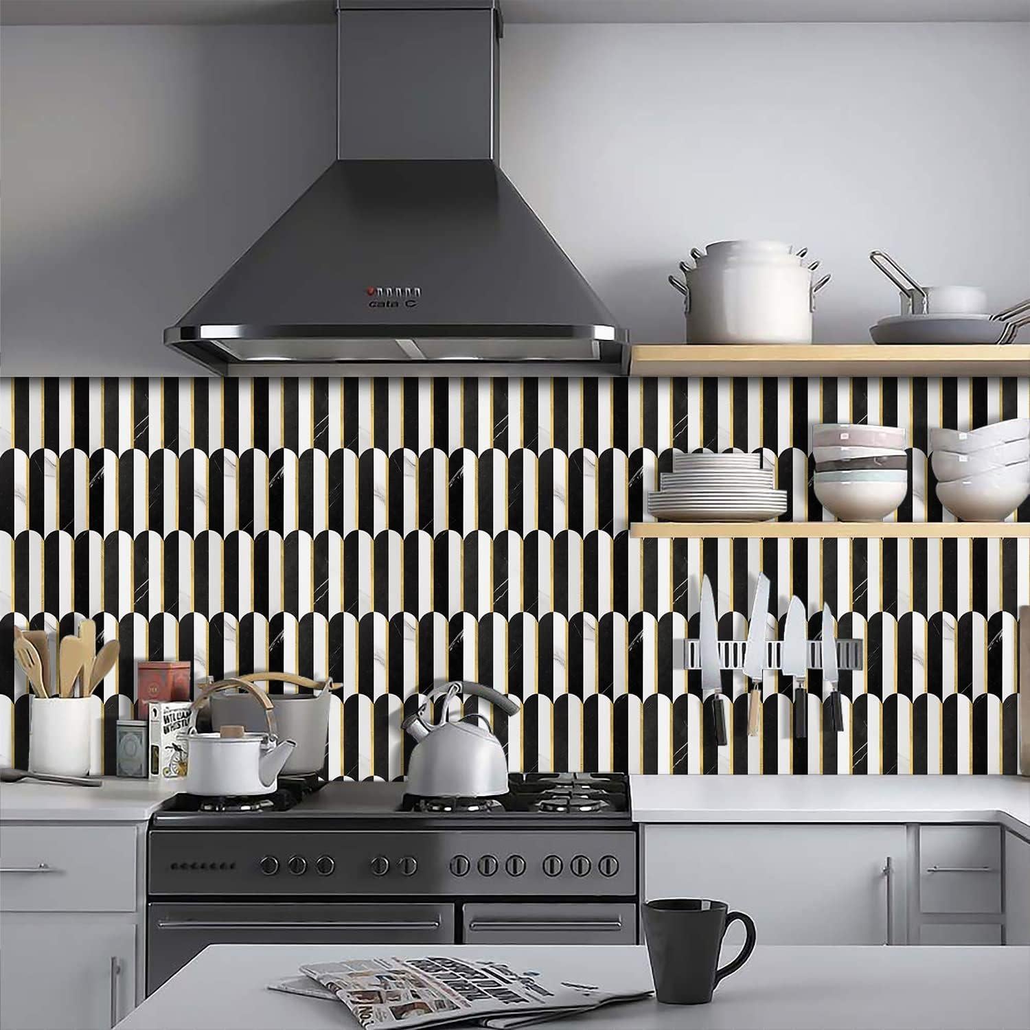 Azulejos Autoadhesivos Vamos Azulejo 10 Hojas PVC Metalico