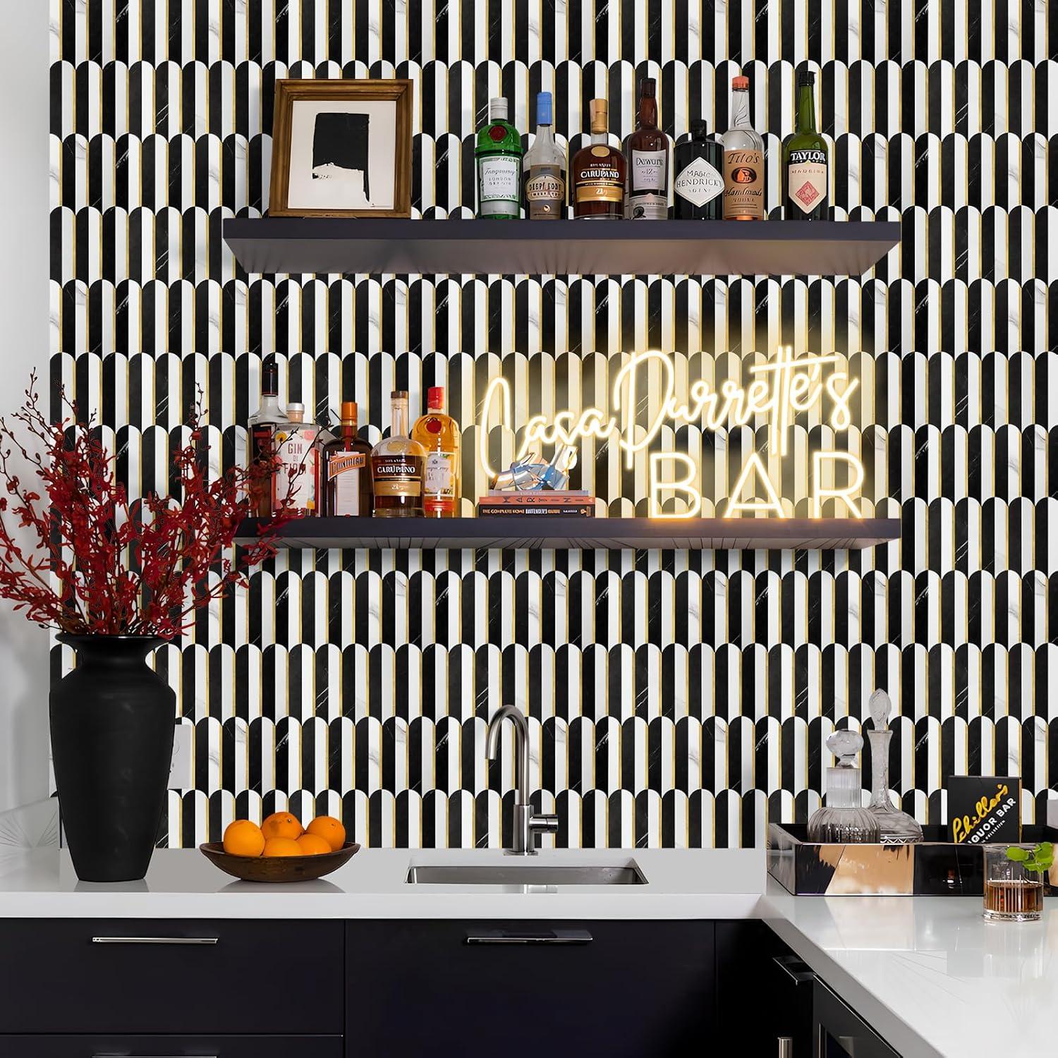 Azulejos Autoadhesivos Vamos Azulejo 10 Hojas PVC Metalico