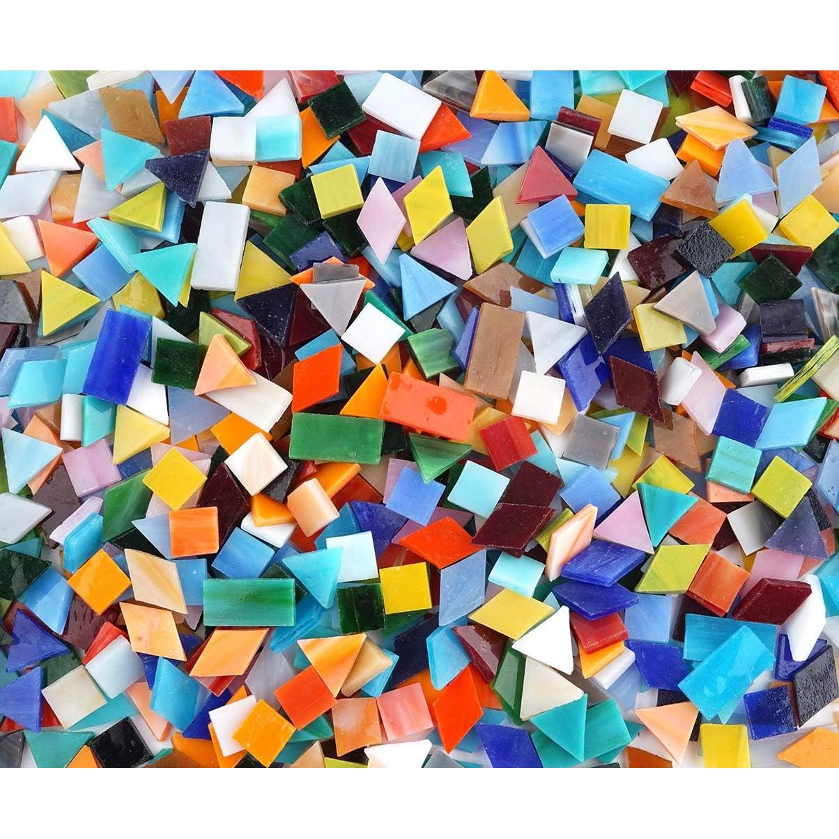 Lanyani 1050 Piezas Azulejos de Vidrio para Mosaico 0.70 kg