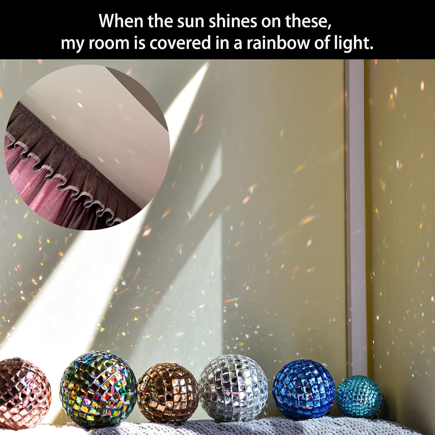 270 Piezas Azulejos de Cristal Autoadhesivos Biutityer 10mm