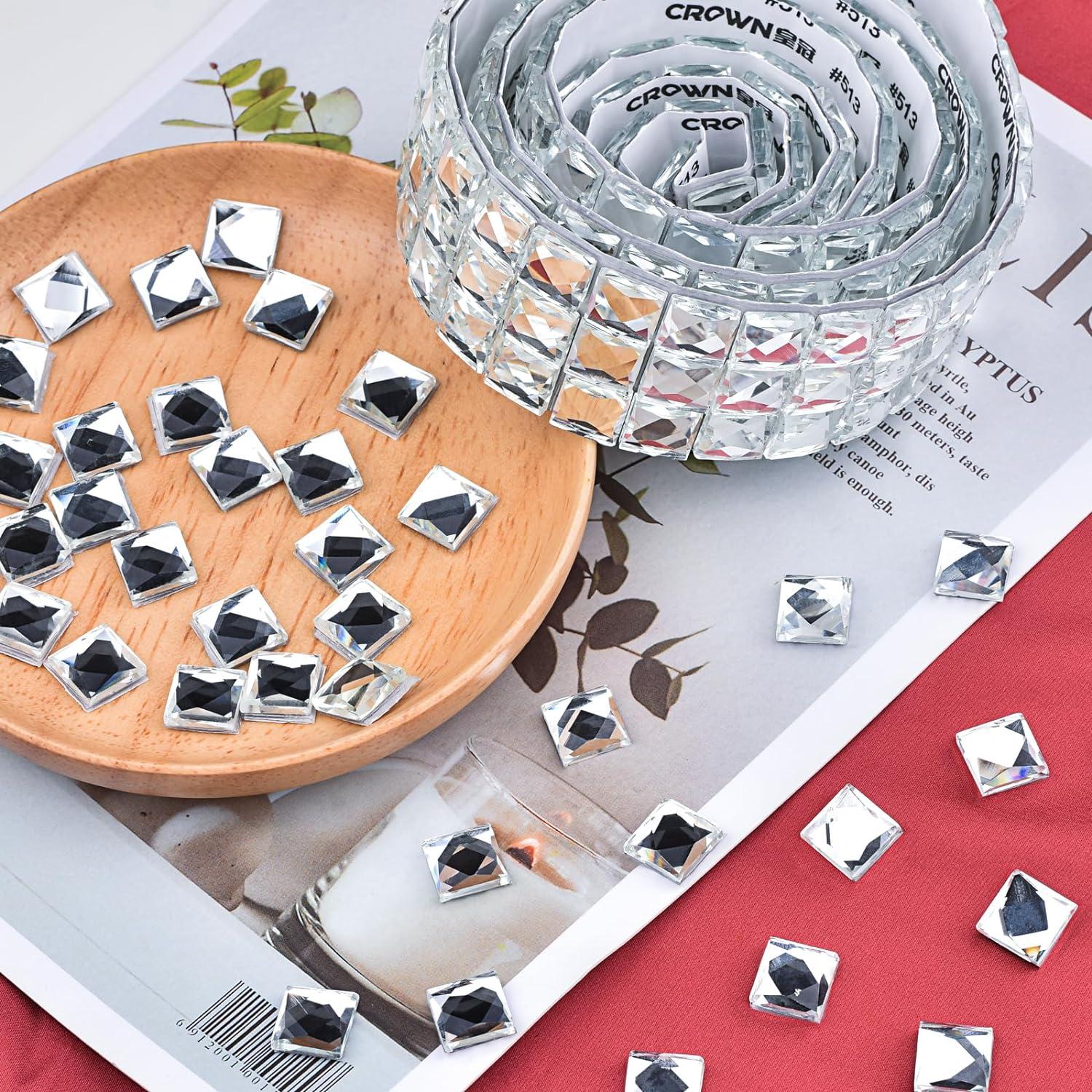 270 Piezas Azulejos de Cristal Autoadhesivos Biutityer 10mm