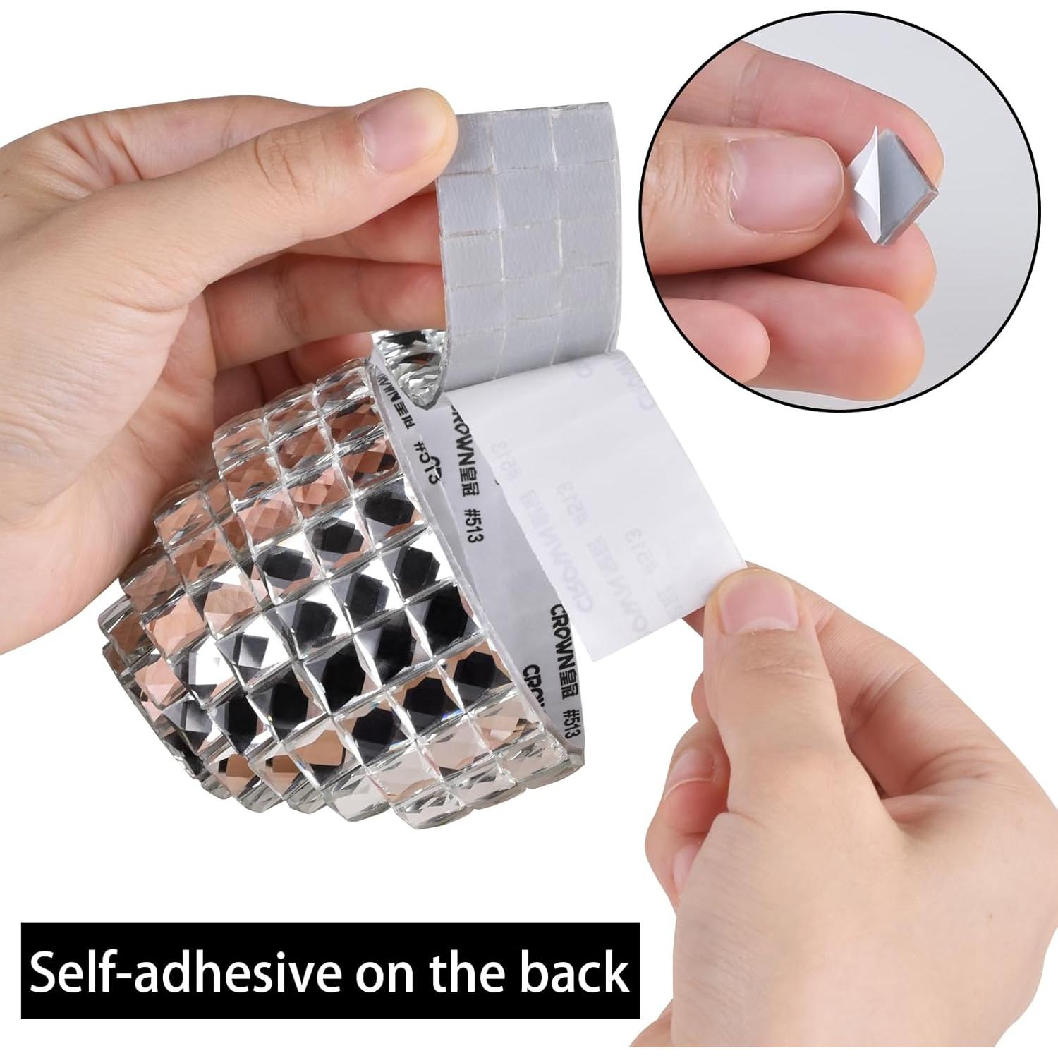 270 Piezas Azulejos de Cristal Autoadhesivos Biutityer 10mm