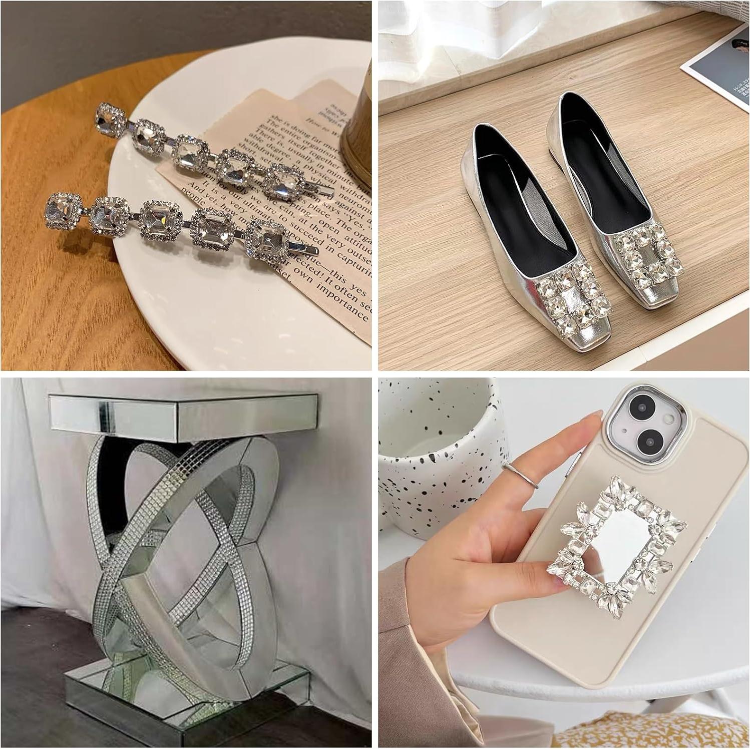 270 Piezas Azulejos de Cristal Autoadhesivos Biutityer 10mm