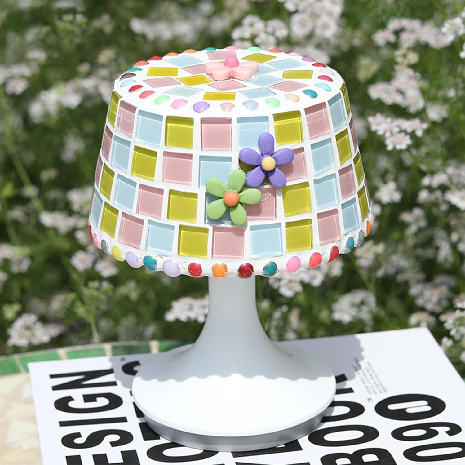 Azulejos Mosaico de Vidrio EDFLIFE 12mm Arcoíris 130 Piezas