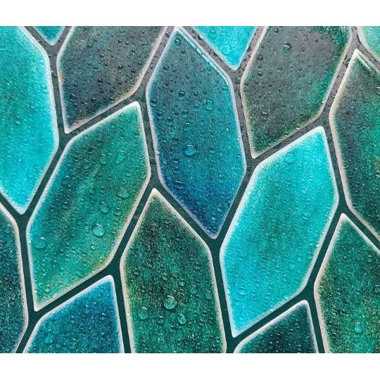 Azulejos Autoadhesivos MOSAICOWALL 3D Verde Esmeralda 10 Piezas