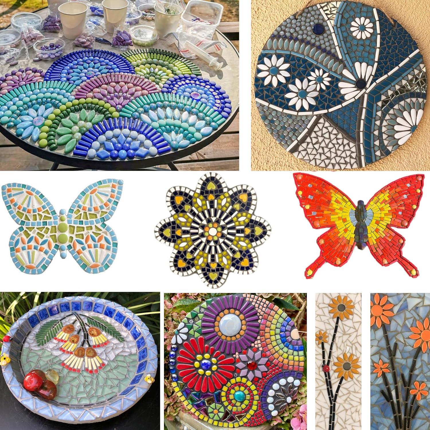 Azulejos de Mosaico de Vidrio Estilo Youway 228g Mezcla Colores