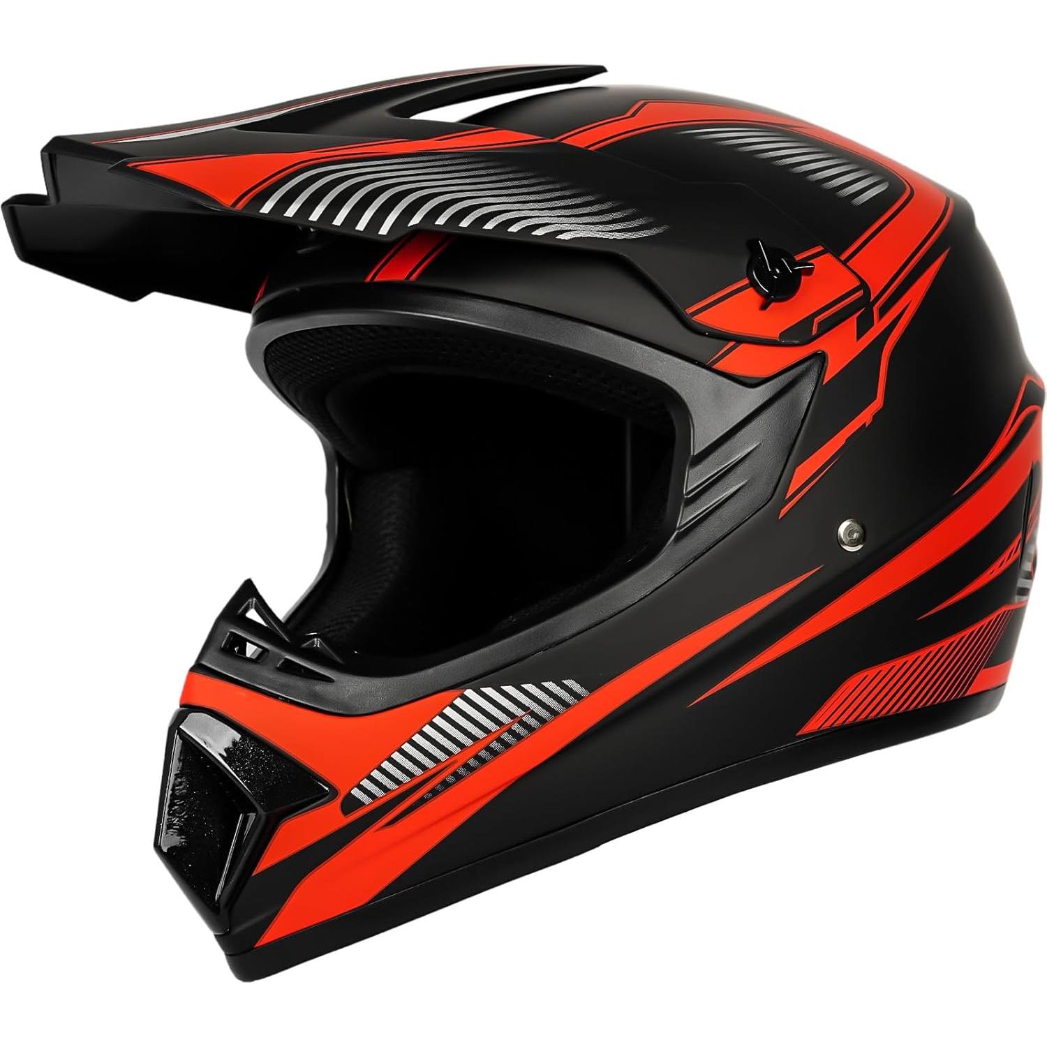 Casco Motocross Juvenil Yesmotor Rojo Talla S