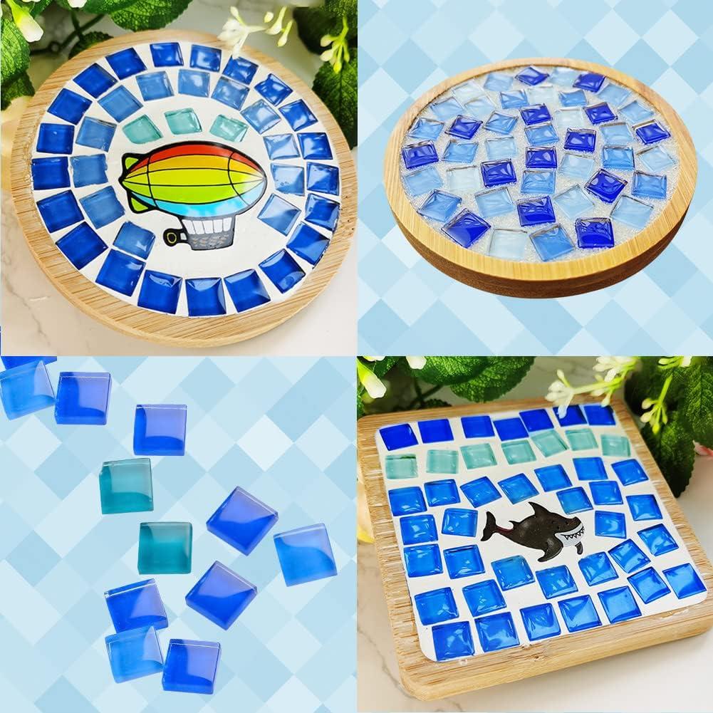 Azulejos de mosaico de vidrio BigOtters 140g para manualidades