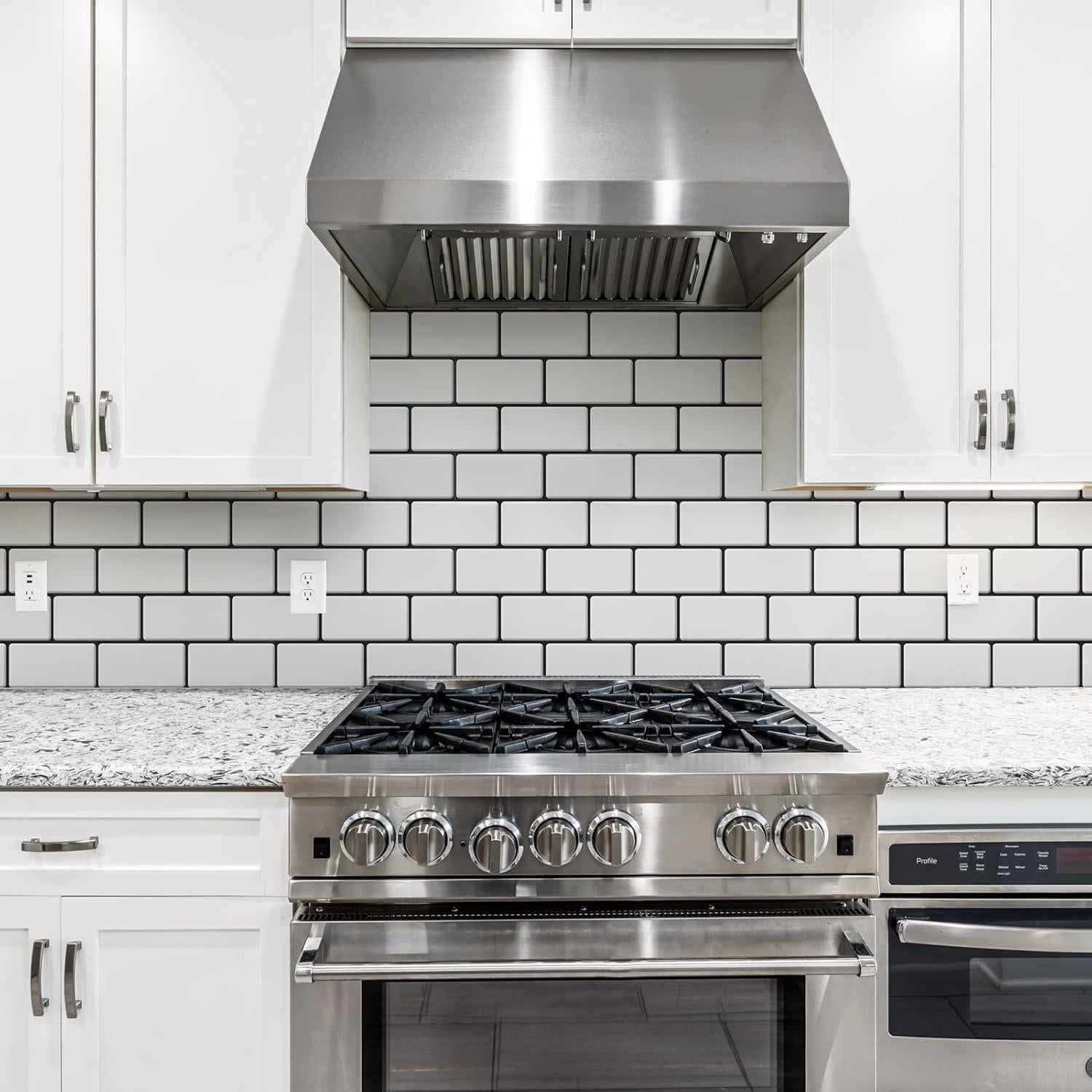 Azulejos Autoadhesivos Art3d 10 Piezas 32x27 cm Blanco