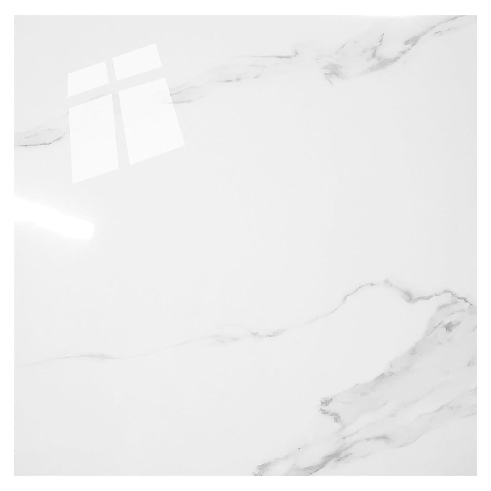 Azulejo de Pared Autoadhesivo SHOWCOLOUR 30.48x30.48cm Mármol Blanco