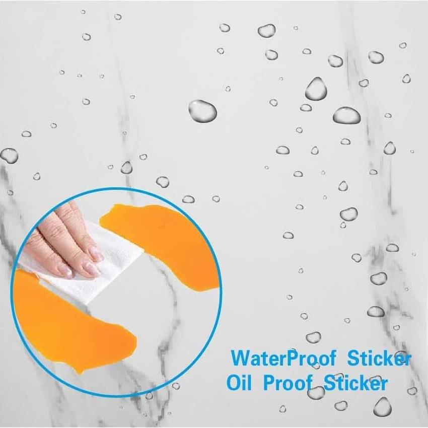 Azulejo de Pared Autoadhesivo SHOWCOLOUR 30.48x30.48cm Mármol Blanco