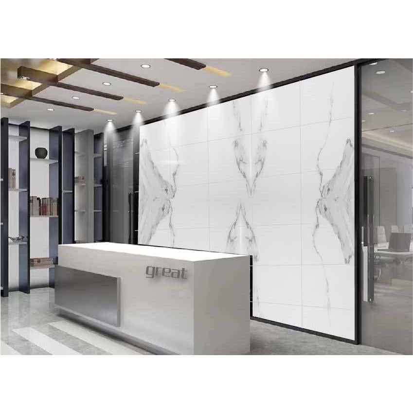 Azulejo de Pared Autoadhesivo SHOWCOLOUR 30.48x30.48cm Mármol Blanco