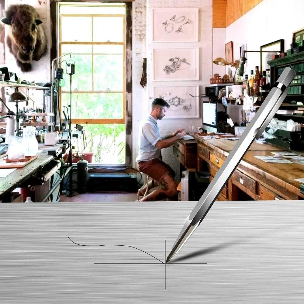 Pluma de Grabado DUMEALAGR Punta Carburo Tungsteno Plata