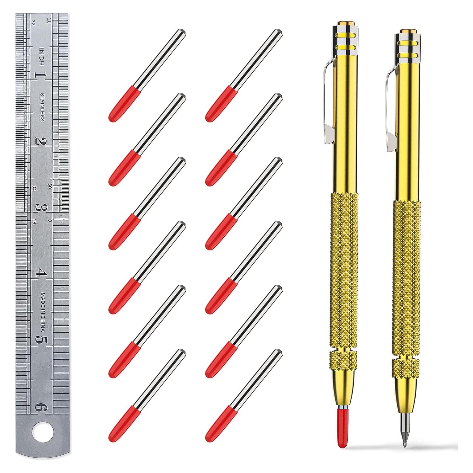 Juego de Herramientas de Grabado Glieskir con 12 Puntas de Carburo