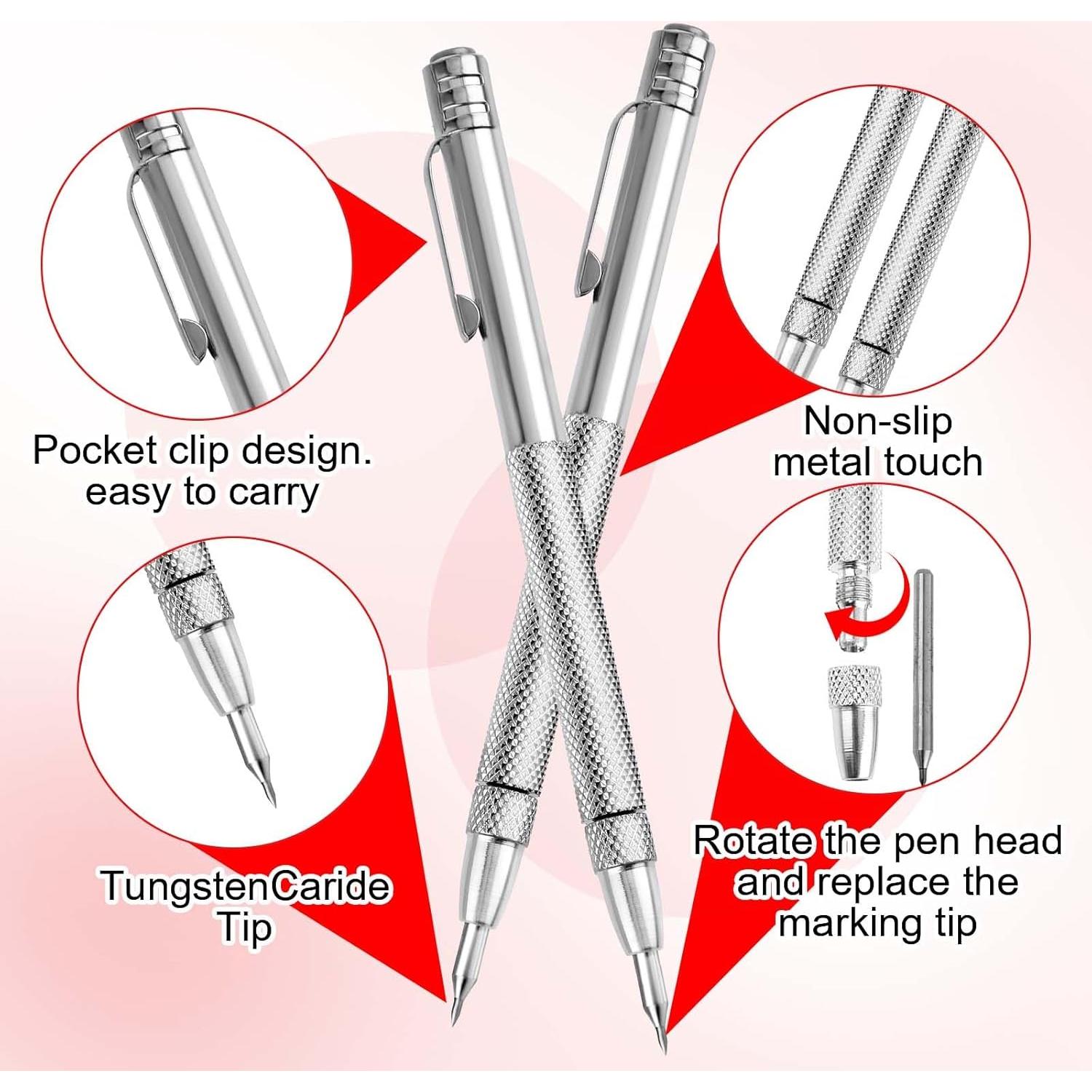 Conjunto de 2 Punteros de Carburo Prasacco con 10 Puntas