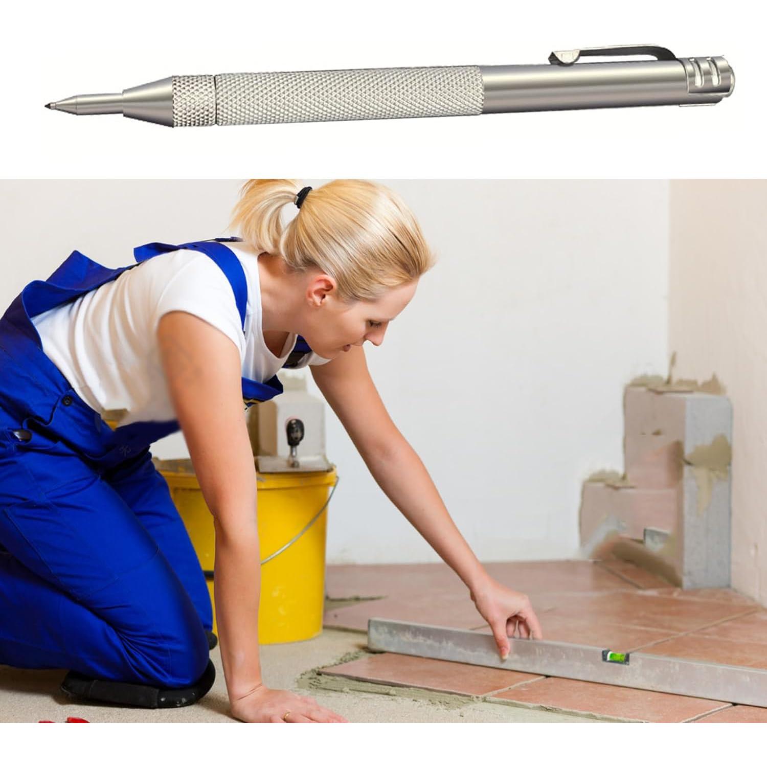 2 Piezas Scriber de Carburo de Tungsteno IMEIJU con 12 Puntas