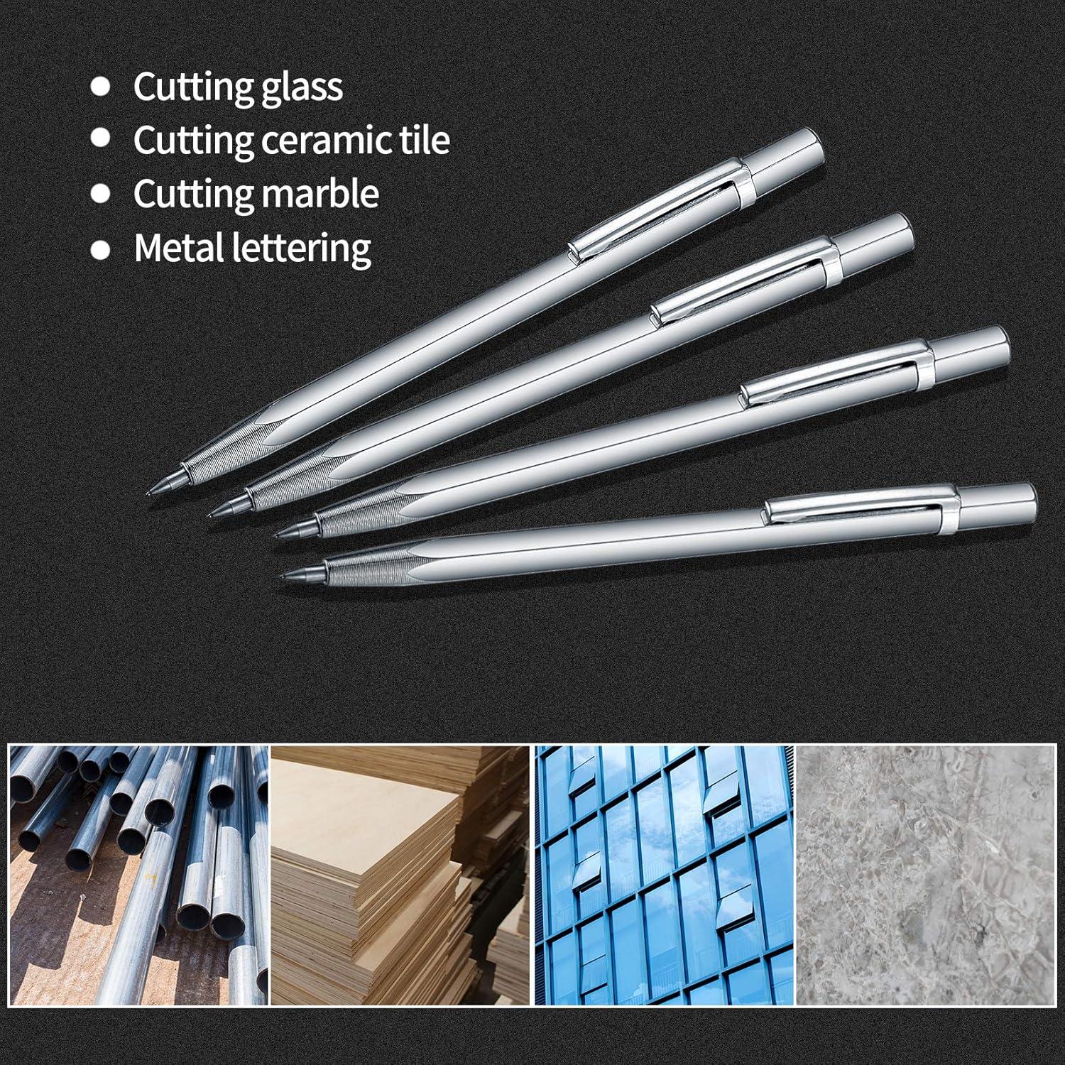 4 Pcs Scriber de Carburo de Tungsteno HexinYigjly 14 cm