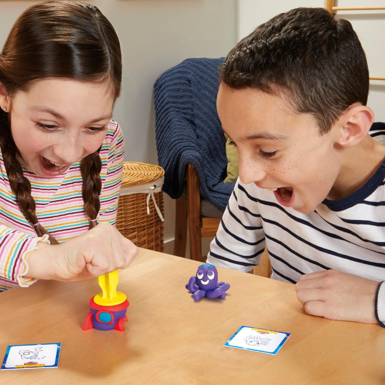 Juego de Desafío Creativo Play-Doh Squished con 30 Tarjetas