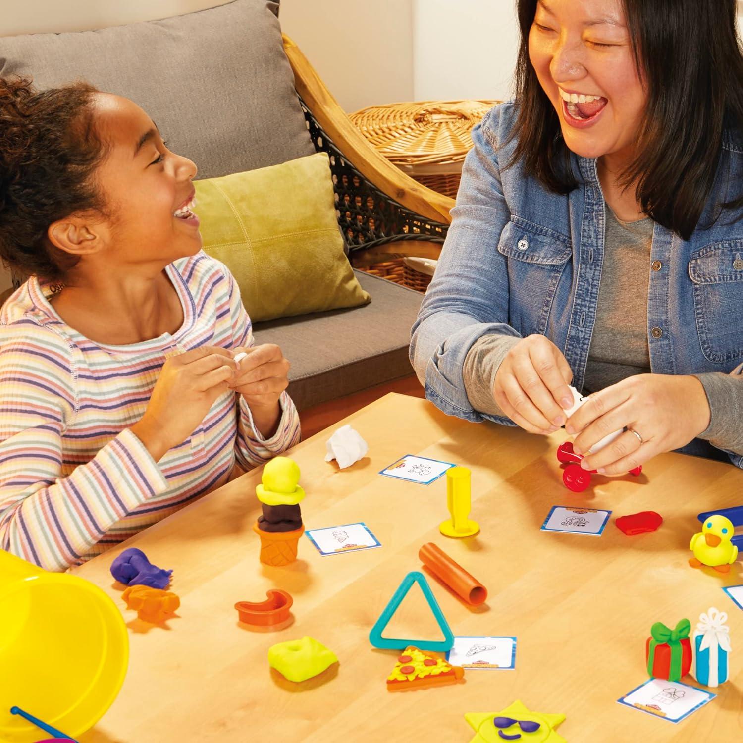 Juego de Desafío Creativo Play-Doh Squished con 30 Tarjetas