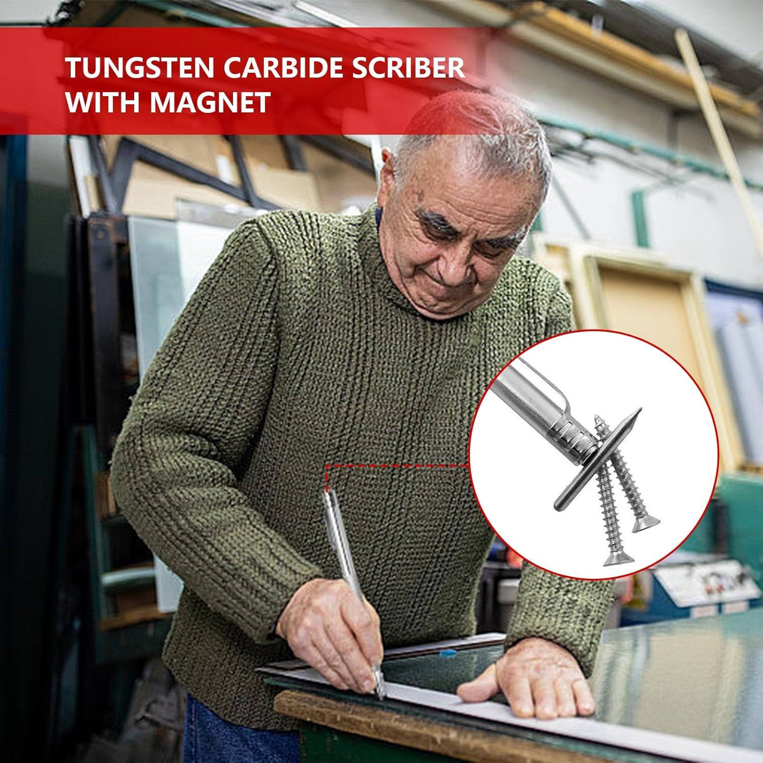 2 Scribes de Carburo de Tungsteno Bcautay con 10 Puntas Reemplazo