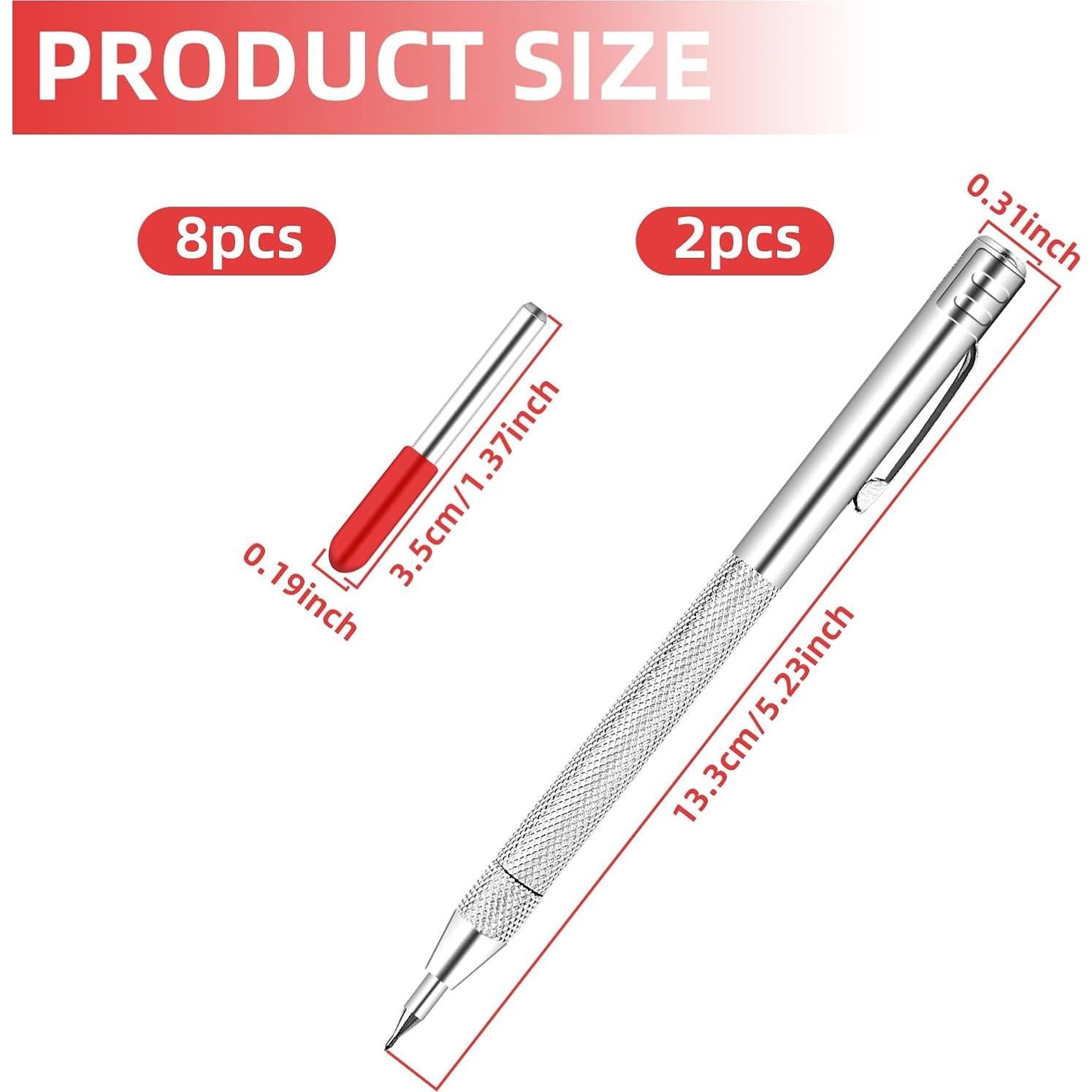Scriber de Carburo de Tungsteno Notoke con 8 Puntas Reemplazables