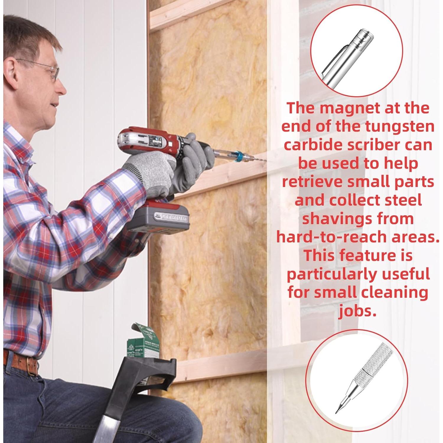 Scriber de Carburo de Tungsteno Notoke con 8 Puntas Reemplazables