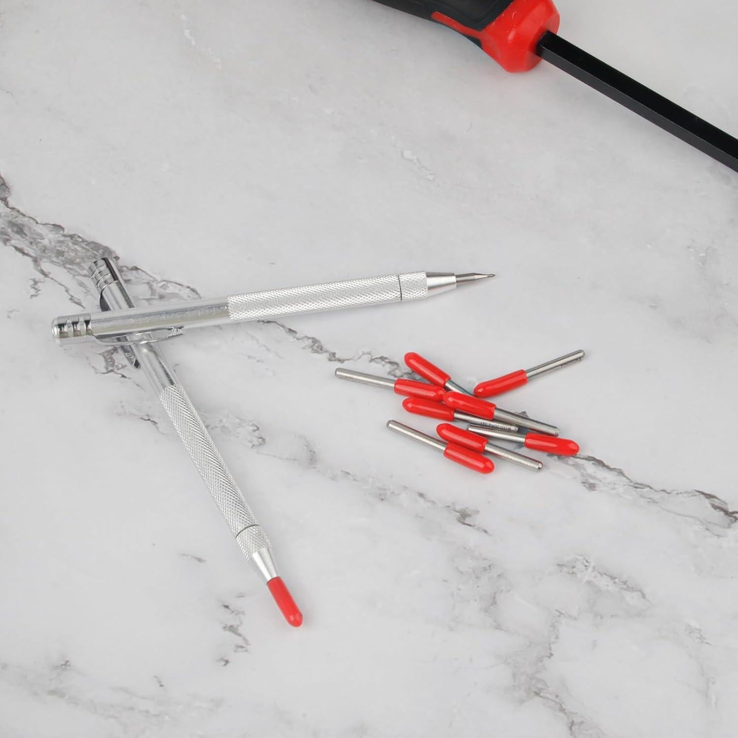 Scriber de Carburo de Tungsteno Notoke con 8 Puntas Reemplazables