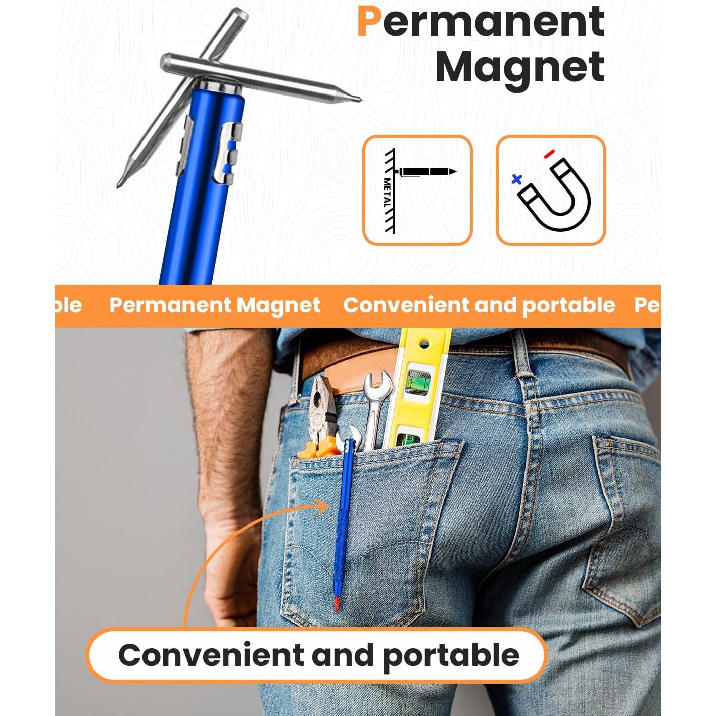 Grapador de Carburo de Tungsteno Genérico Azul - Paquete de 4