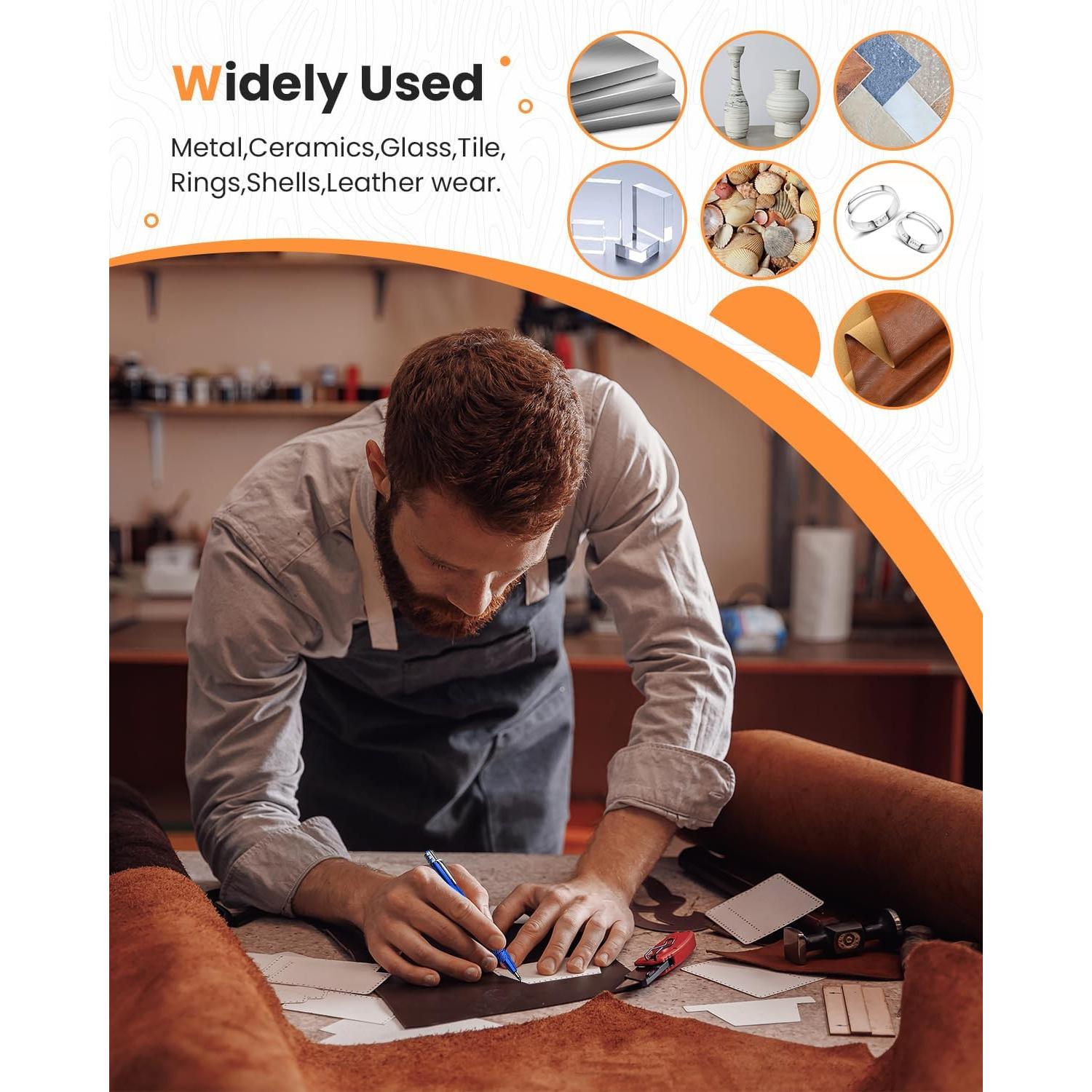 Grapador de Carburo de Tungsteno Genérico Azul - Paquete de 4