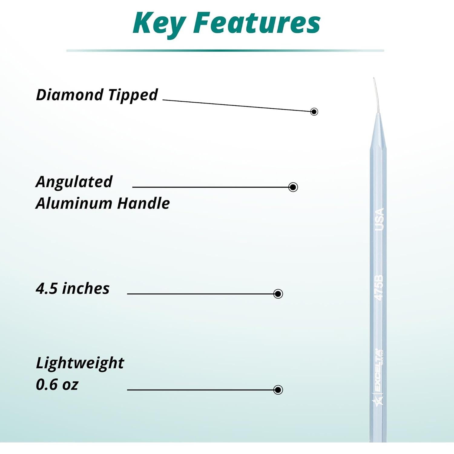 Excelta 475B Punta de Diamante Scribe 11.43 cm Profesional
