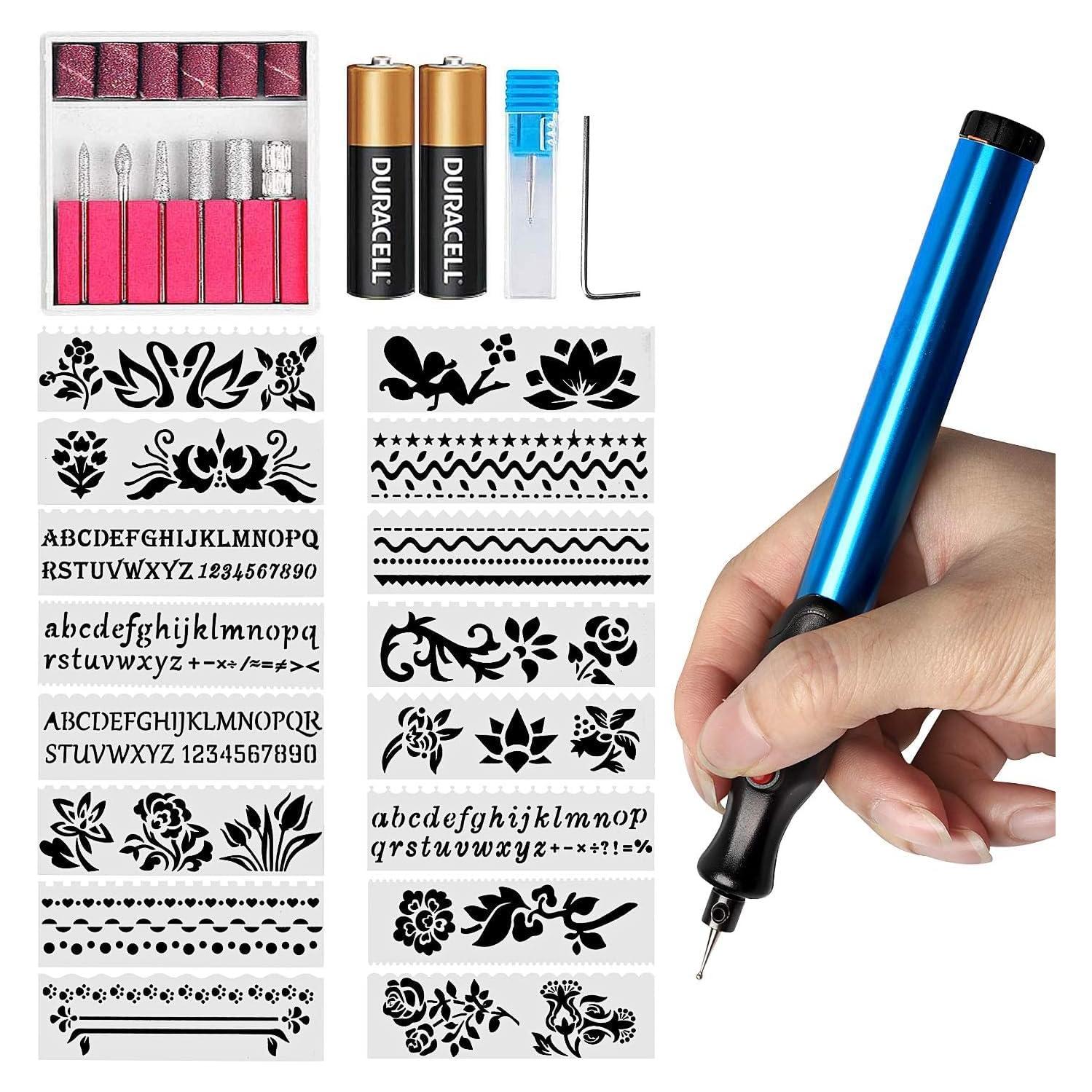 FOLAI Grabador Eléctrico para Joyería y Metal con Punta de Diamante