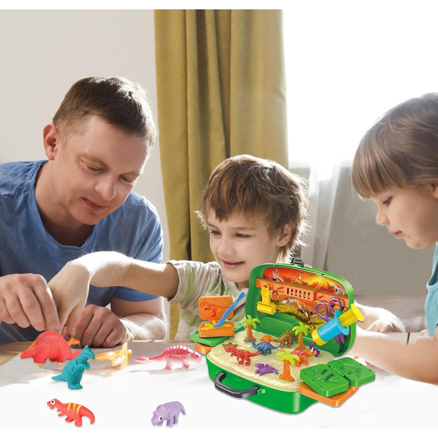 Juego de Herramientas de Masa Dinosaurio Crelloci 26 Piezas