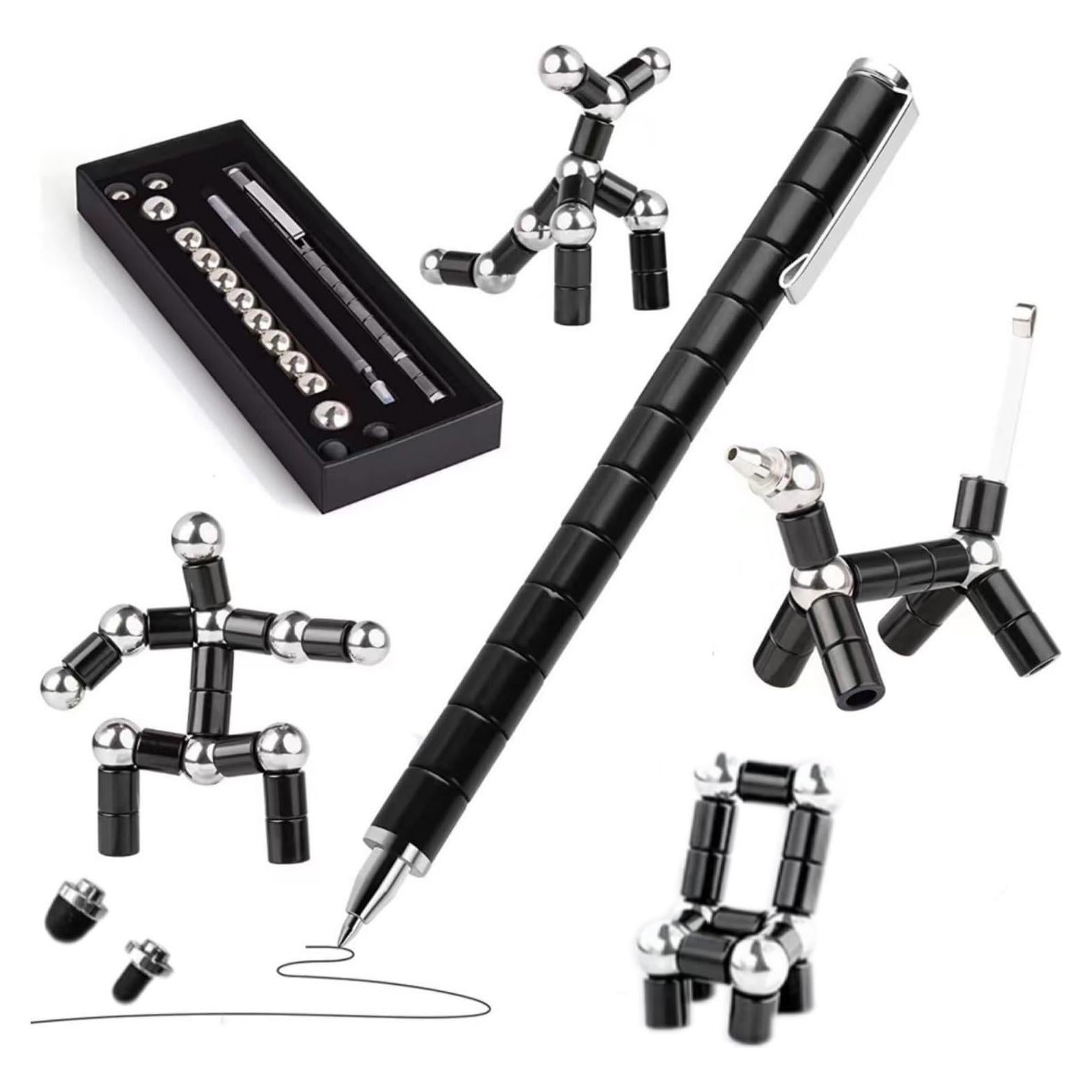 Bolígrafo Magnético Multifuncional AYXXZJD Negro - Descompresor