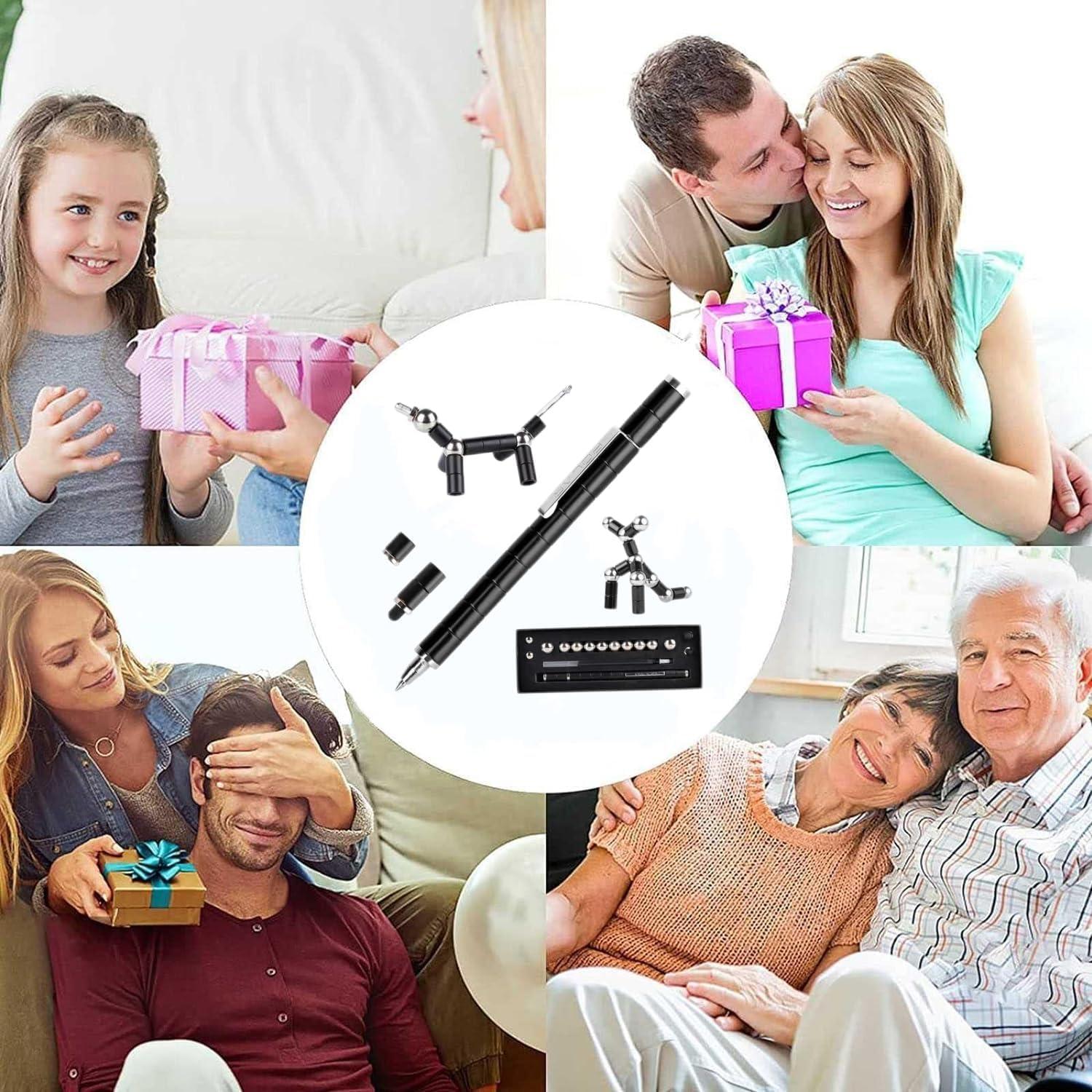 Bolígrafo Magnético Multifuncional AYXXZJD Negro - Descompresor