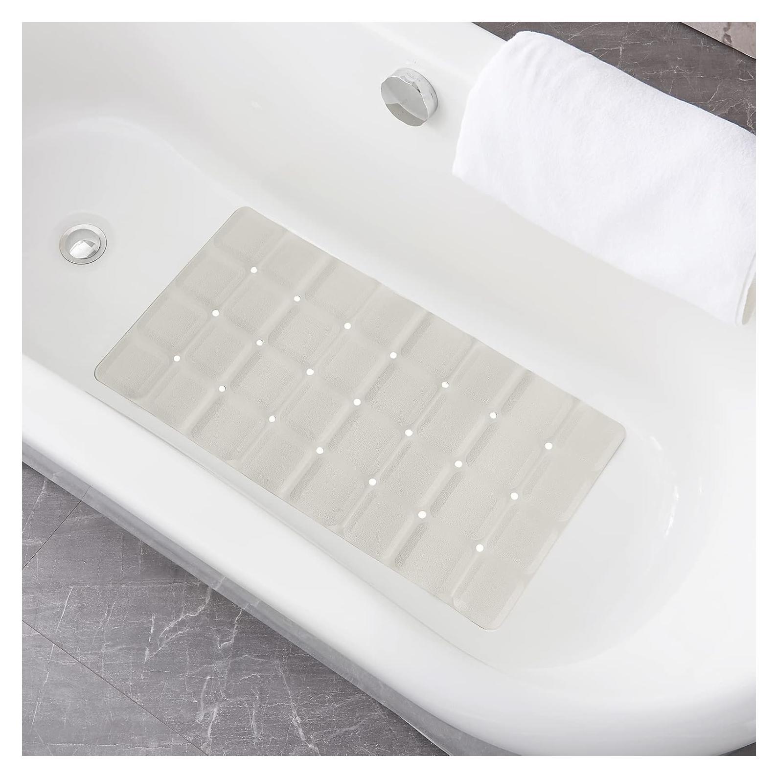 Alfombrilla de baño antideslizante Webos 71x36 cm Beige