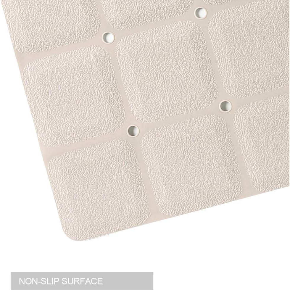 Alfombrilla de baño antideslizante Webos 71x36 cm Beige