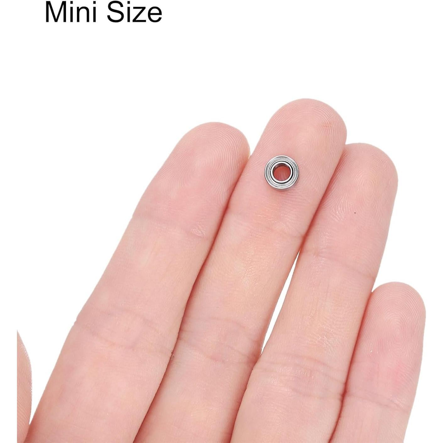 Rodamientos de Bolas MR63ZZ uxcell Doble Sellados 3x6x2.5mm