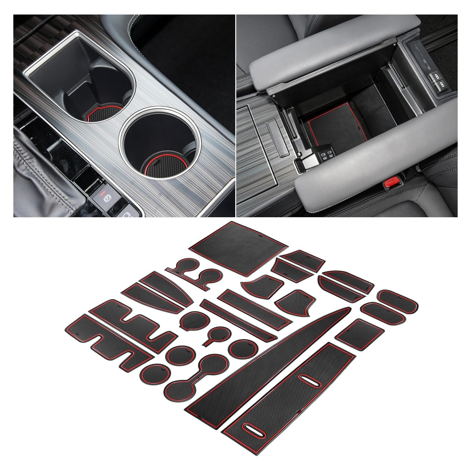 Inserto para Portavasos SENSHINE Toyota Sienna 2024-2021 Rojo